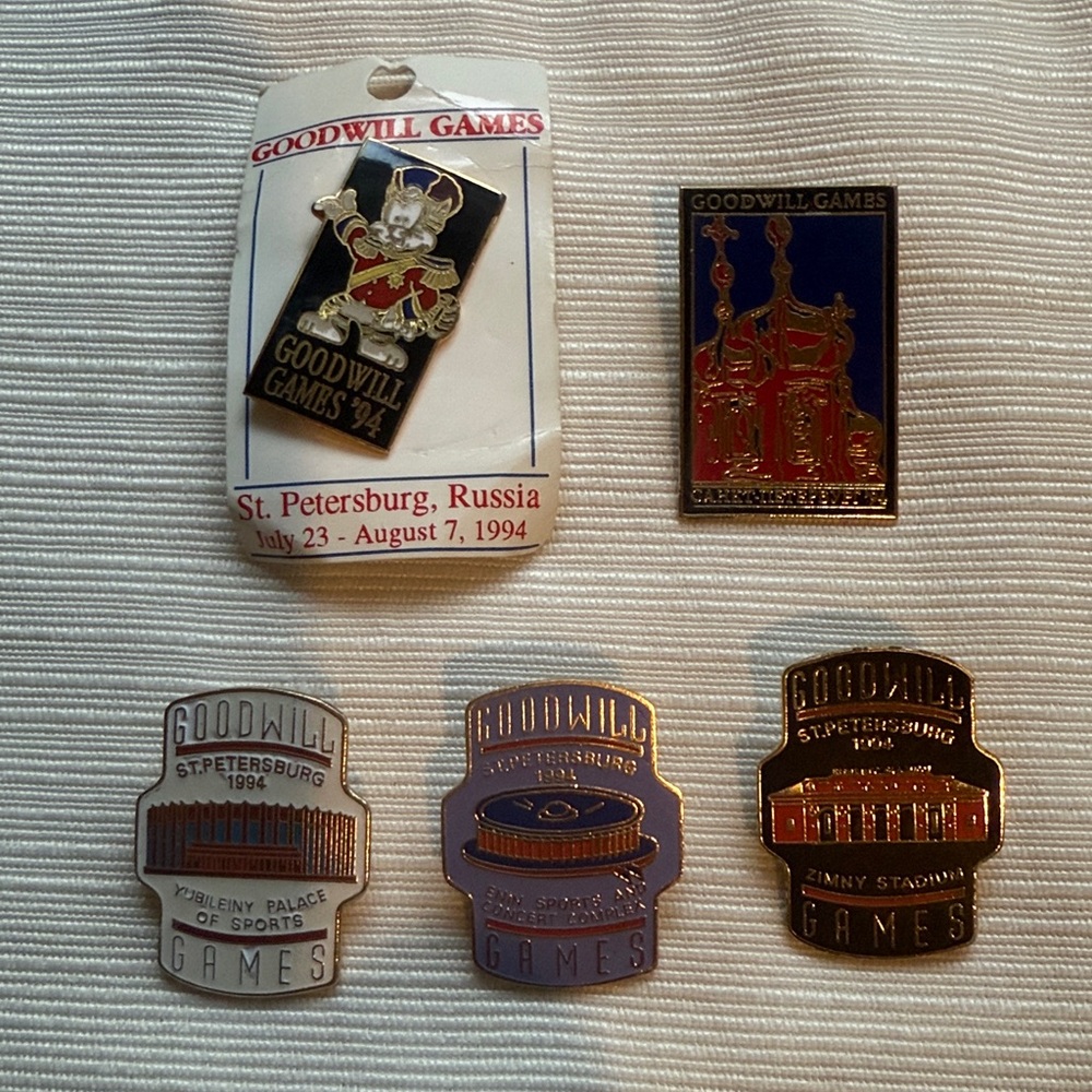 5 Goodwill Games Pins Russia St Petersburg 1994 Stadiums Mascot